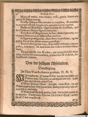 Wir danken dir o treuer Gott (Original 1587)