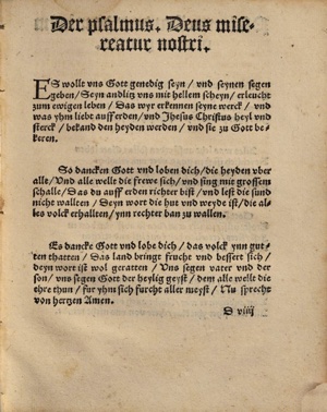 Es wollt uns Gott genädig sein (Original Text)