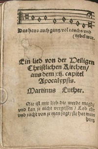 The first page of this hymn in its original printing